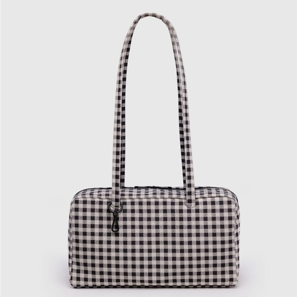 BAGGU Gingham Bowler Bag
